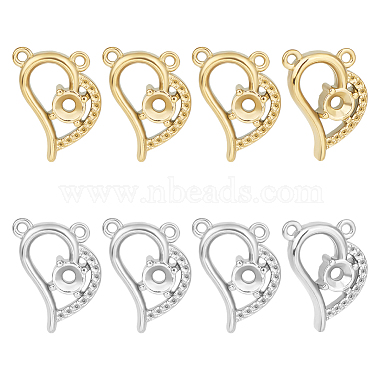 Real Gold Plated & Stainless Steel Color Heart 304 Stainless Steel Pendants
