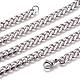 304 Stainless Steel Cuban Link Chain Necklaces(NJEW-L159-02A-P)-2