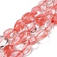 Cherry Quartz Glass Beads Strands(G-P497-01A-10)-1