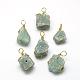 Natural Green Aventurine Pendants(G-R435-17)-1