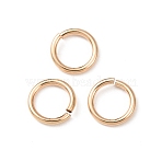 1/20 14K Gold Filled Open Jump Rings, Yellow Gold Filled Saw Cut Round, Real 14K Gold Filled, 20 Gauge, 6x0.81mm, Inner Diameter: 4.4mm(KK-G164-05G-03)