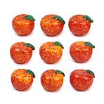 Handmade Lampwork Beads, Apple, Red, 10x14x12mm, Hole: 1.2-1.8mm(LAMP-E037-01)