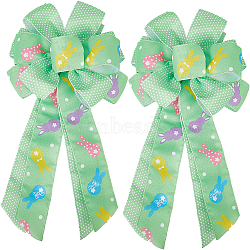 Handmade Woven Costume Accessories, Polyester Large Bowknot for Easter, Egg, 510~515x290~295mm(AJEW-WH0471-13B)