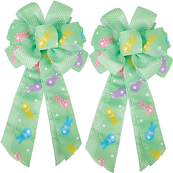 Handmade Woven Costume Accessories, Polyester Large Bowknot for Easter, Egg, 510~515x290~295mm