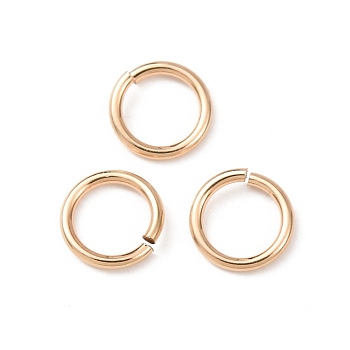1/20 14K Gold Filled Open Jump Rings, Yellow Gold Filled Saw Cut Round, Real 14K Gold Filled, 20 Gauge, 6x0.81mm, Inner Diameter: 4.4mm