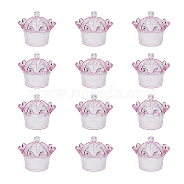 Pink Crown Plastic Gift Boxes