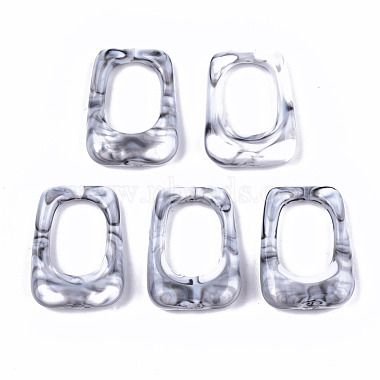 WhiteSmoke Trapezoid Resin Pendants