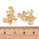 Brass Micro Pave Cubic Zirconia Screw Eye Peg Bails(CU-K002-19G)-2