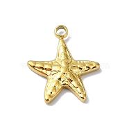 Ion Plating(IP) 304 Stainless Steel Pendants, Real 18K Gold Plated, Star, 14x12x2mm, Hole: 1.5mm(STAS-B058-17G-03)