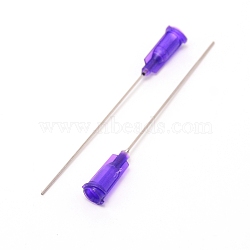 Plastic Fluid Precision Blunt Needle Dispense Tips, with 304 Stainless Steel Pin, Purple, 6.75x0.77cm, Inner Diameter: 0.42cm, Pin: 0.8mm(TOOL-WH0140-19H)