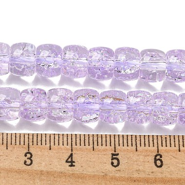 Transparent Spray Painting Crackle Glass Beads Strands(GLAA-NH0001-05D)-4