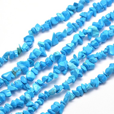 Puce turquoise synthétique chapelets de perles(G-M205-54)-2