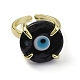 Lampwork Evil Eye Open Cuff Ring(RJEW-M147-01LG-04)-3