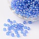 6/0 Transparent Rainbow Colours Round Glass Seed Beads(X-SEED-A007-4mm-166)-1