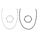 4Pcs 4 Styles Alloy Thornlet Link Chain Bracelets & Necklaces(BJEW-FI0001-77)-1