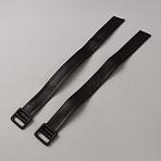 Imitation Leather Cuff Strap, with Alloy Buckles, Coffee, 396~398mm(DIY-WH20007-845B)