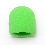 Thick Handheld Stage Microphone Windscreen Foam Cover, Microphone Anti-slip Protective Sponge Sleeve, Audio Accessories, Lime, 75~82x68~72x44~47mm, Inner Diameter: 52~54x24~26mm(FIND-WH0096-11D)