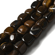 Natural Tiger Iron Beads Strands, Nuggets, Tumbled Stone, 8.5~11.5x8~11x8~10mm, Hole: 1.1mm, about 36~42pcs/strand, 15.55~15.94''(39.5~40.5cm)(G-B078-D06-02)