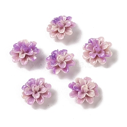 Synthetic Shell Dyed Beads, Flower, Orchid, 17.5x9mm, Hole: 1.5mm(SHEL-C006-01C)