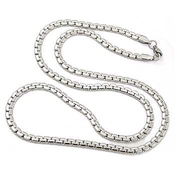 304 Stainless Steel Chain Necklaces, Stainless Steel Color, 23.62 inch(60cm)