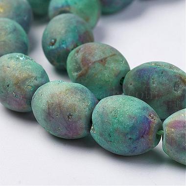 12mm Drum Natural Agate Beads