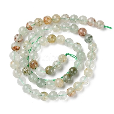 Natural Green Rutilated Quartz Beads Strands(G-Q1001-A03-01)-2