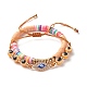 Handmade Polymer Clay Heishi Beads Stretch Bracelets Set(BJEW-JB07364)-2