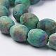 Electroplated Natural Druzy Geode Agate Bead Strands(G-P251-F01)-1