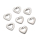 Handmade Gifts Ideas for Valentines Day 201 Stainless Steel Open Heart Pendants(STAS-Q057)-1