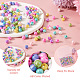 PandaHall Jewelry 800Pcs 8 Colors Opaque Acrylic Beads(MACR-PJ0001-05)-5