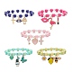 Bracelet extensible en perles acryliques(BJEW-JB08770)-1