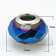 Electroplated Glass European Beads(GPDL-H006-14)-1