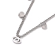 Crystal Rhinestone and Eye Shape Charm Anklet for Women(STAS-D454-06P)-3