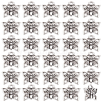 120Pcs Alloy Pendants, Butterfly Charms, Platinum, 15x13x2mm, Hole: 2mm(FIND-LP0002-54)