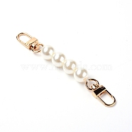 ABS Bag Extender Chains, with Alloy Clasps, for Bag Straps Replacement Accessories, Floral White, 12x1.35x1.35cm(FIND-WH0070-52)