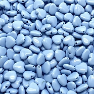 Opaque Acrylic Beads, Heart, Cornflower Blue, 9mm, 50pcs/bag(HEAR-PW0002-082A-02)