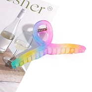 Plastic Claw Hair Clips, Hair Accessories for Women Girl, Colorful, 62x128mm(PW-WG85863-01)