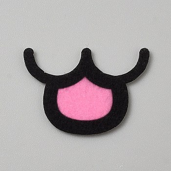 Felt Craft Doll Mouth, for DIY Doll Toys Puppet Plush Animal Making, Pink, 28x39x1mm