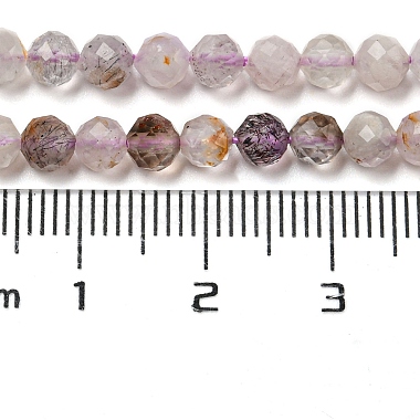 Natural Purple Rutilated Quartz Beads Strands(G-A097-A09-05)-5