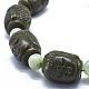 Naturelles perles de jade Xiuyan brins(G-O179-D01)-3