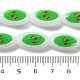 Printing Glass Oval Beads for Necklaces Bracelets Making(GLAA-B020-01A-15)-5