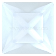 Preciosa&reg MAXIMA Crystal Fancy Stones, Czech Crystal, 435 23 615 Square, Dura Foiling, 01000 White Opal, 6x6mm(X-PRC-FA6-01000)