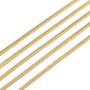 French Wire Gimp Wire, Flexible Round Copper Wire, Metallic Thread for Embroidery Projects and Jewelry Making, Gold, 18 Gauge(1mm), 10g/bag(TWIR-Z001-04F)