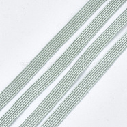Corduroy Fabric Ribbon, Polyester Ribbon, For DIY Hair Bow Making, Dark Sea Green, 10mm, about 100yard/roll(91.44m/roll)(OCOR-S115-03G)