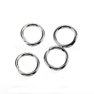 Tarnish Resistant 304 Stainless Steel Jump Rings, Open Jump Rings, Stainless Steel Color, 7x1mm, 18 Gauge, Inner Diameter: 5mm(A-STAS-D448-098P-7mm)