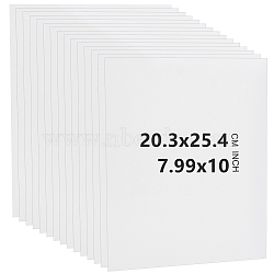 Paper Picture Photo Mat, Rectangle, White, 203x254x1mm(AJEW-WH0329-13B)