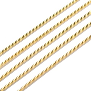 French Wire Gimp Wire, Flexible Round Copper Wire, Metallic Thread for Embroidery Projects and Jewelry Making, Gold, 18 Gauge(1mm), 10g/bag
