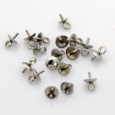 201 Stainless Steel Cup Pearl Peg Bails Pin Pendants(STAS-N023-01-5mm)-3