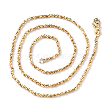 Brass Rope Chain Necklaces(NJEW-I247-06G)-2