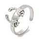 304 Stainless Steel Open Cuff Ring(RJEW-C067-09P)-1